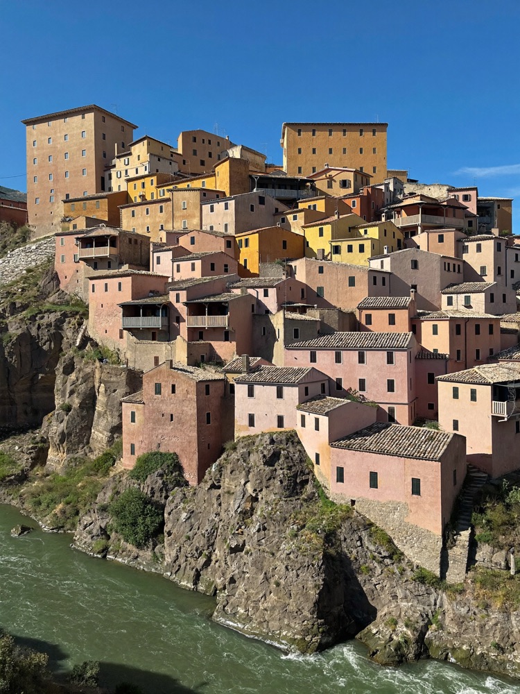 The ochre medieval houses of Albarracín, Teruel, Aragon