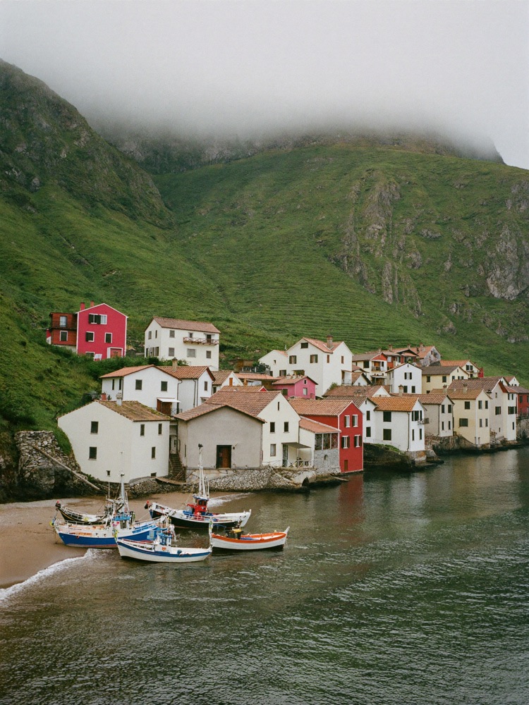 The fishing village of Cudillero, Asturias